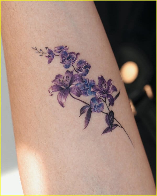 best lily flower tattoo ideas