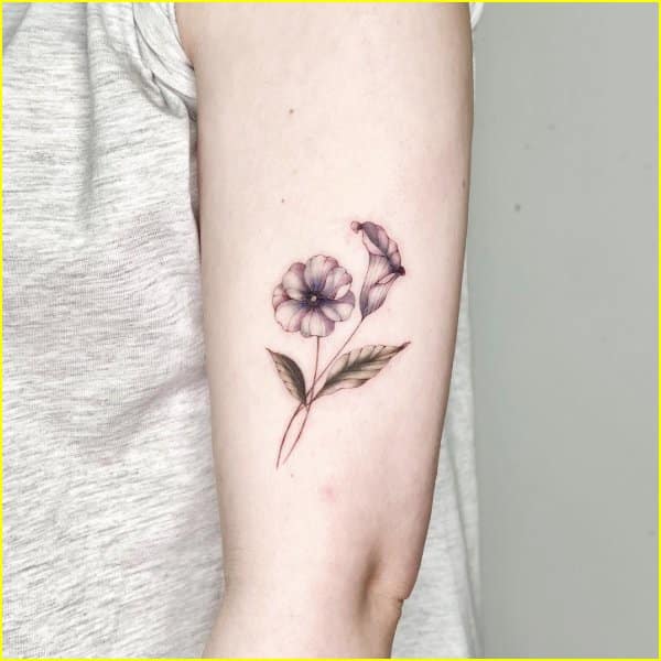 Orchid flower tattoos