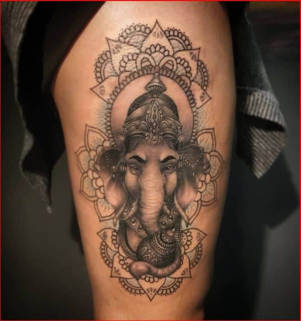 ganesha tattoo for women