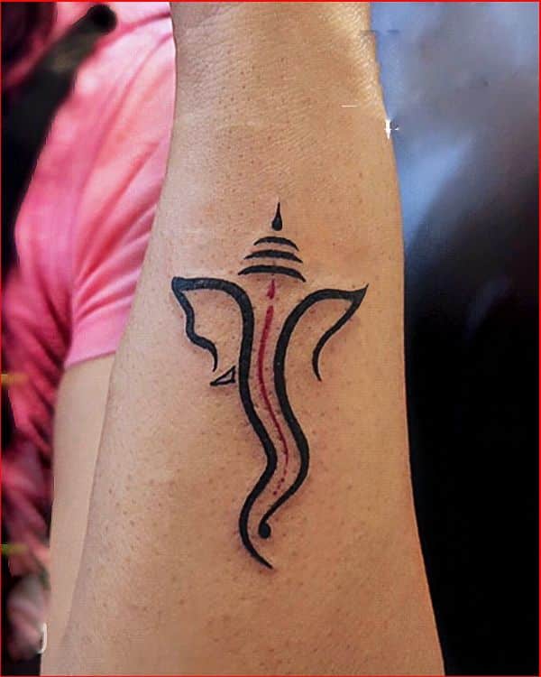 simple ganesha tattoos