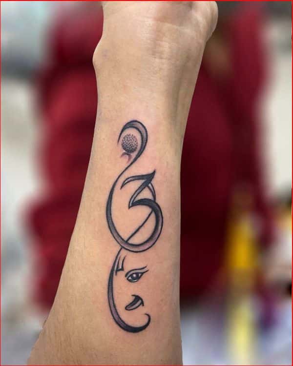 ganesh tattoo simple