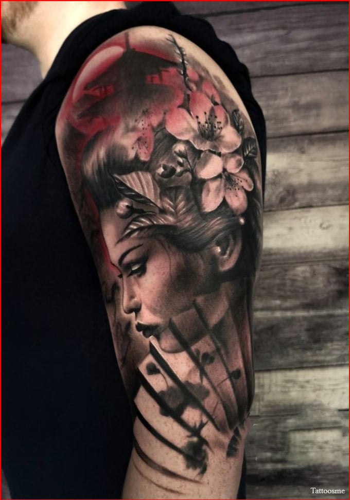 geisha tattoo design
