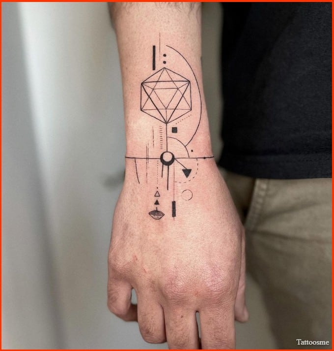 abstract geometric tattoos