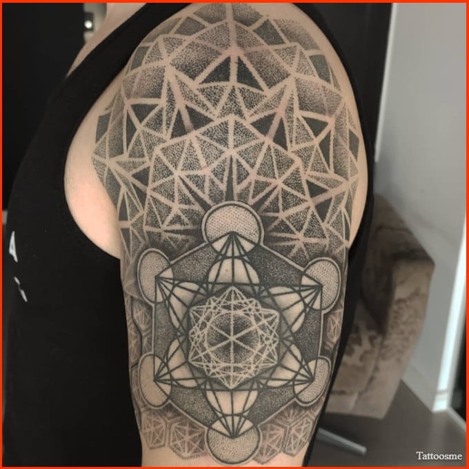 Geometric tattoo design