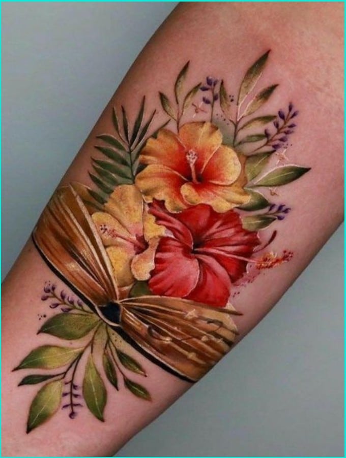 hibiscus flower tattoos