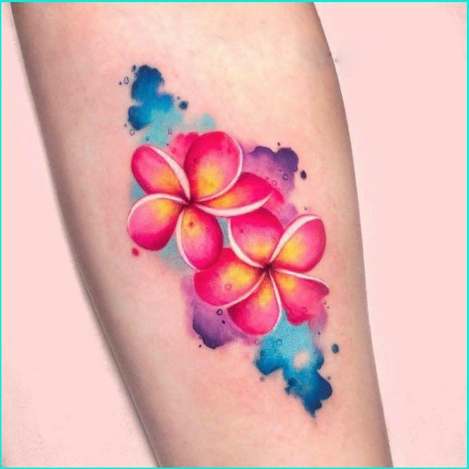 orchid flower tattoos