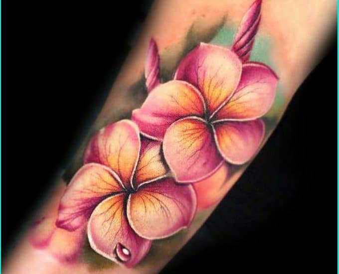 Beautiful Hawaiian Flower Tattoo