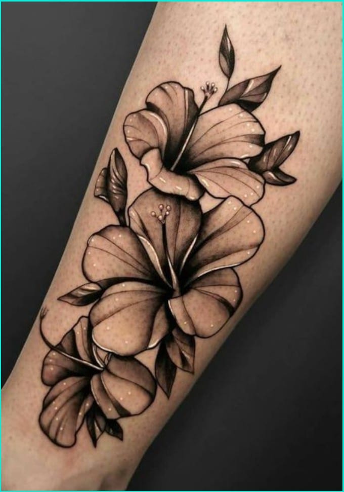 hibiscus flower tattoos