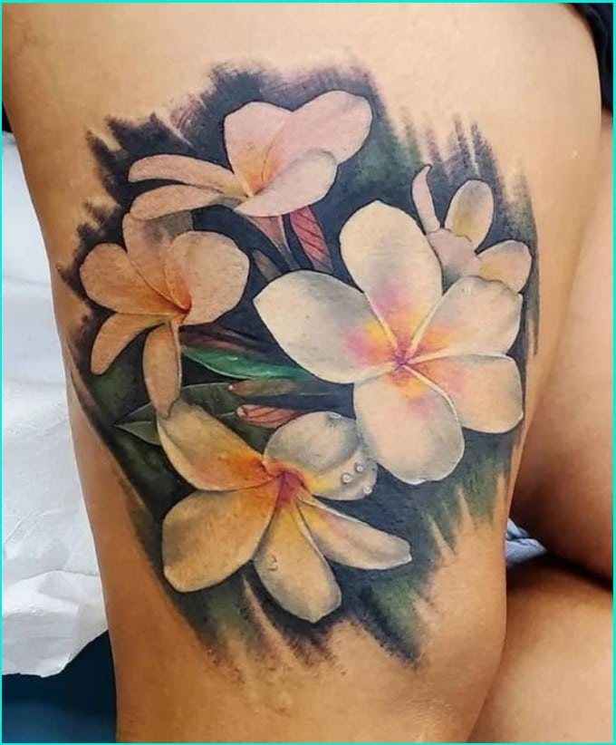 plumeria tattoo