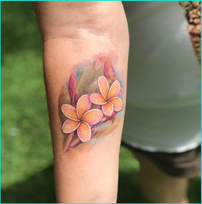 orchid flower tattoos