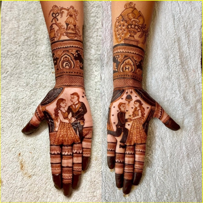 henna design for couples