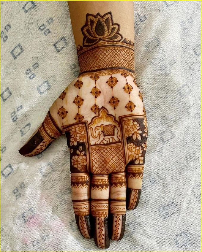 palm henna designs