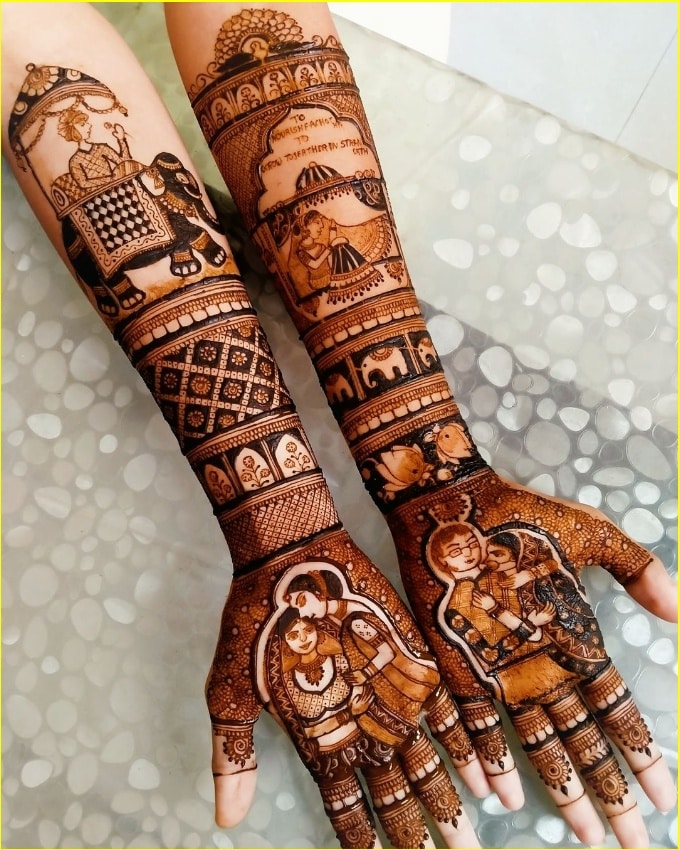 mehndi design arabic easy