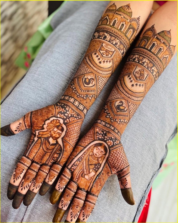 mehndi finger design