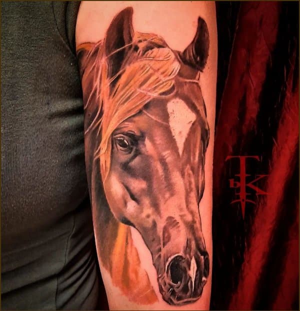 horse tattoos realistic