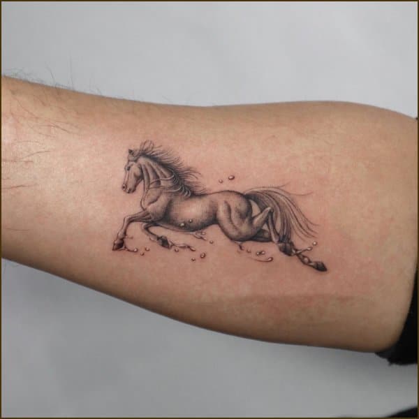 horse racing tattoos designs