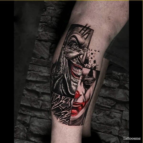 joker face tattoos