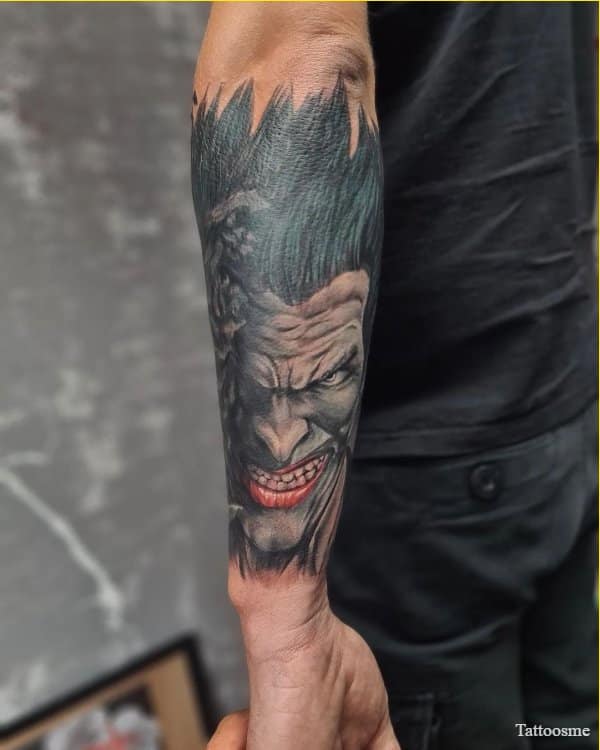 joker tattoos for forearms