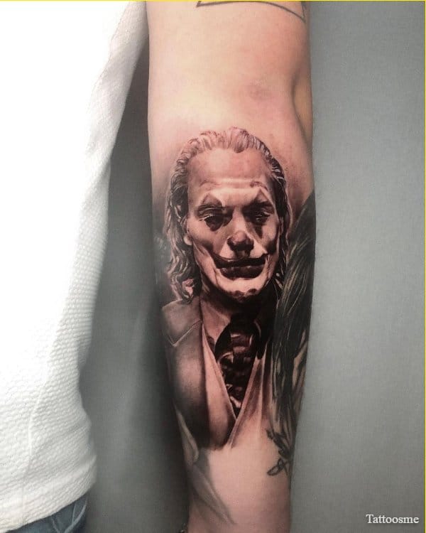 joker portrait tattoos