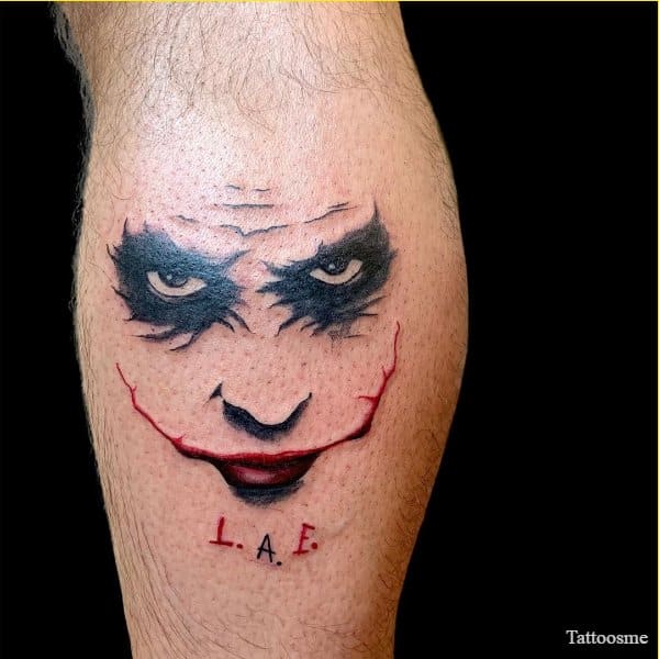 scary joker tattoos easy