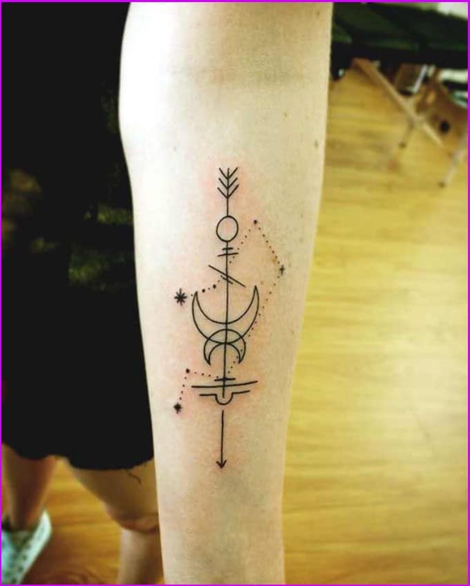 libra constellation tattoo
