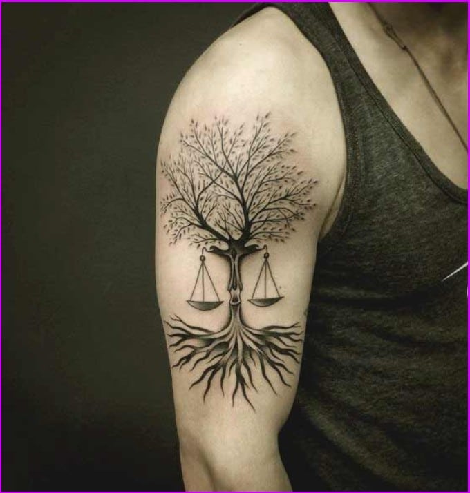 tree libra tattoos