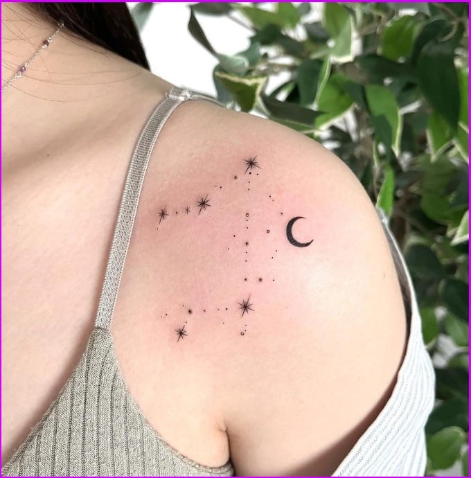 libra constellation tattoo