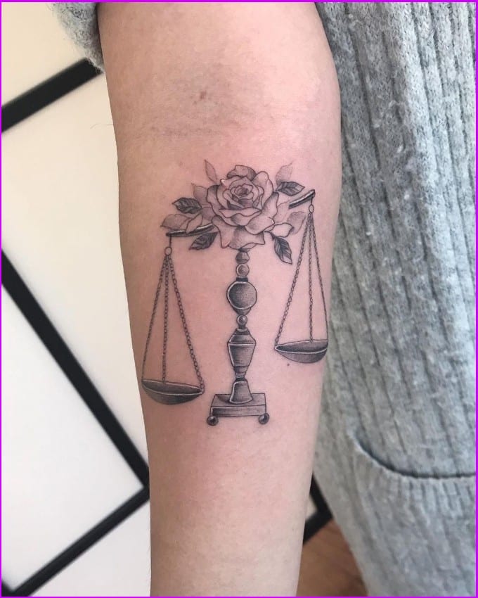 libra tattoo 