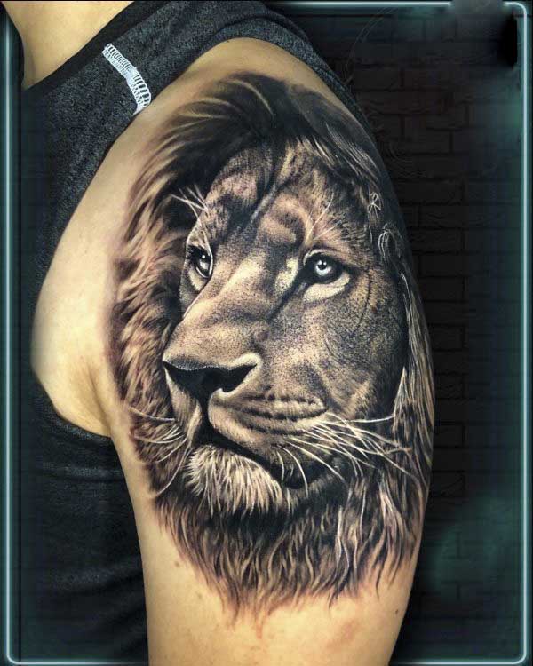 Most graceful lion tattoo design: king of the society - 1984 Studio