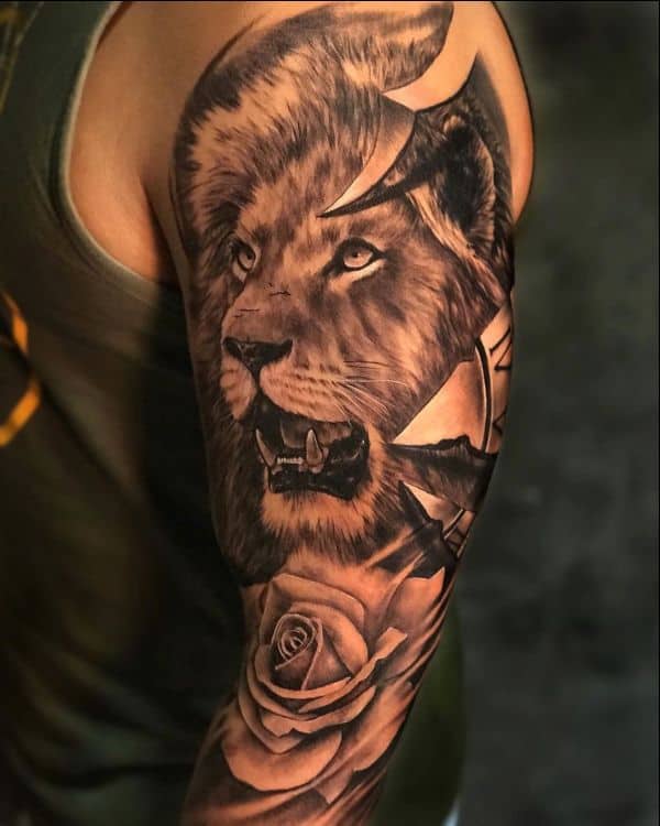 lion tattoos arm