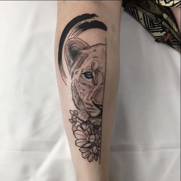 Buy Jesus Queen Skeleton Lion Full Arm Temporary Tattoos in New Zealand