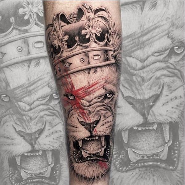 The King: 105 Best Lion Tattoos for Men | Improb | Lion chest tattoo, King  tattoos, Lion king tattoo