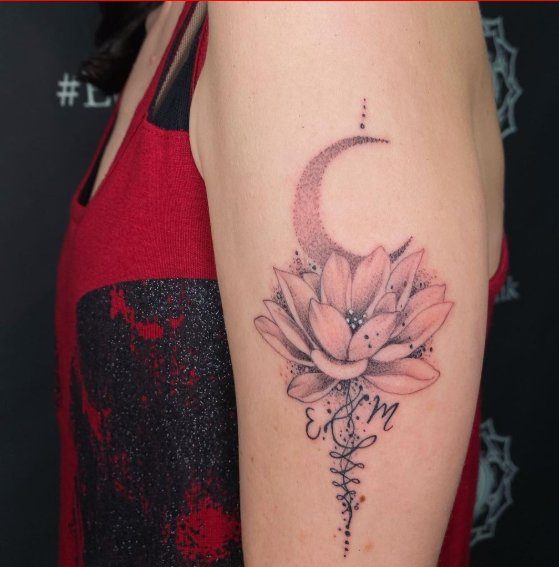 Lotus Tattoo for girls on arm