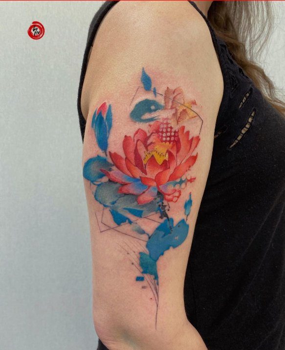 Best lotus flower tattoos designs ideas 3 e1645536963432