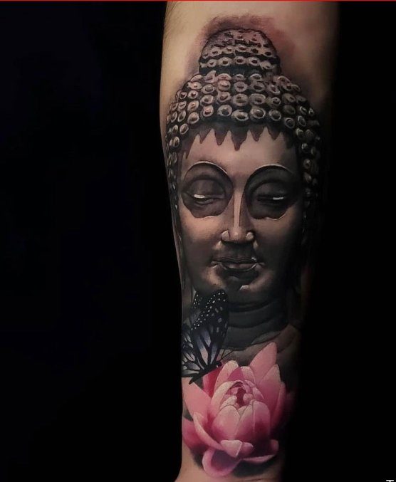 buddha lotus flower tattoo