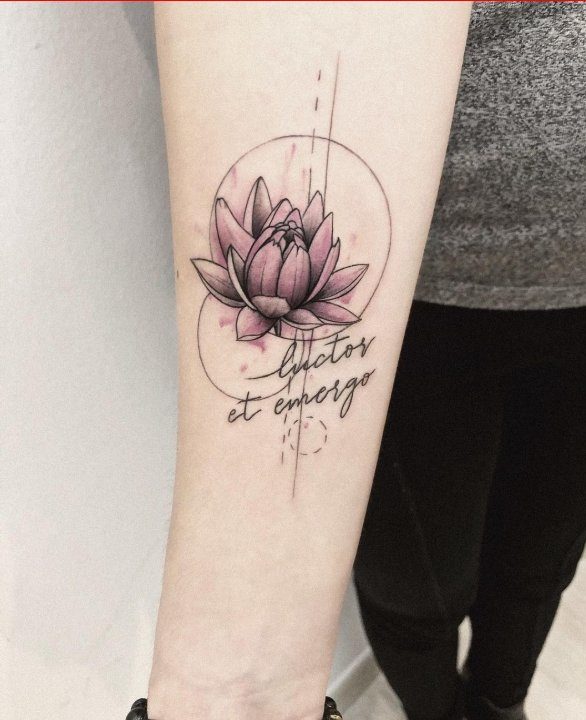 lotus tattoo on hand
