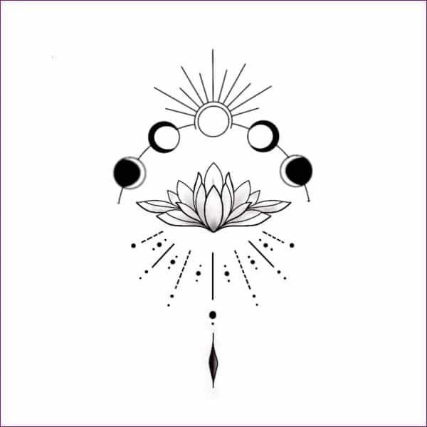 lotus tattoo stencils