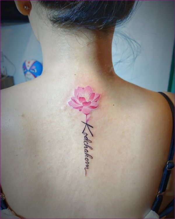 lotus tattoo with quotes