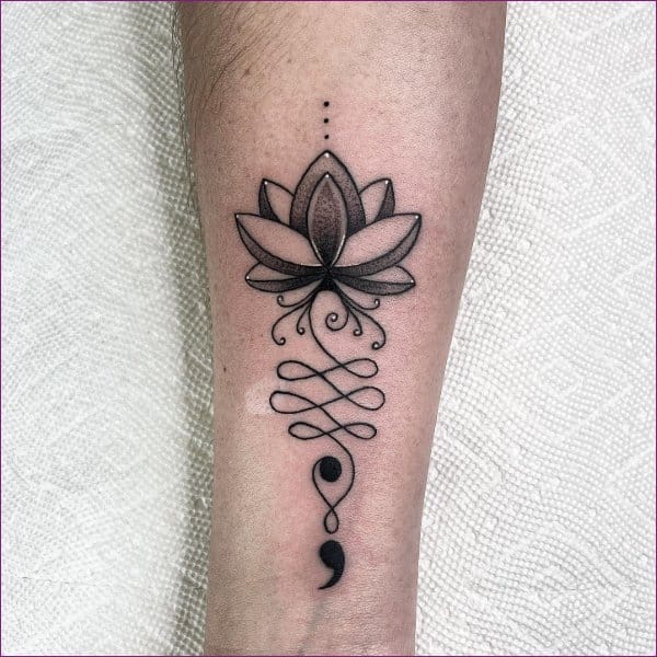 lotus tattoo on arm
