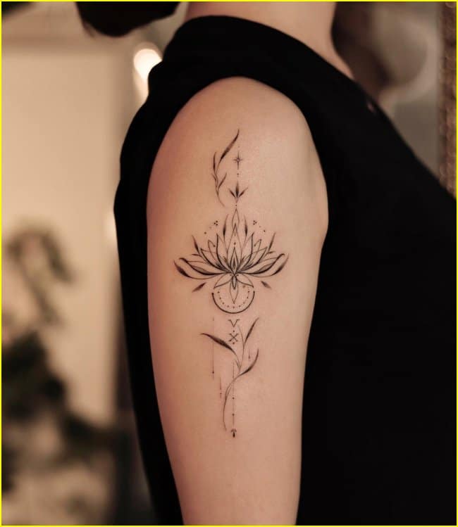 lotus flower mandala tattoos