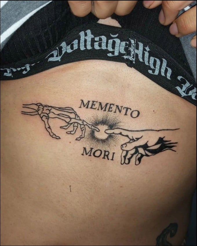 carpe diem memento mori tattoo 