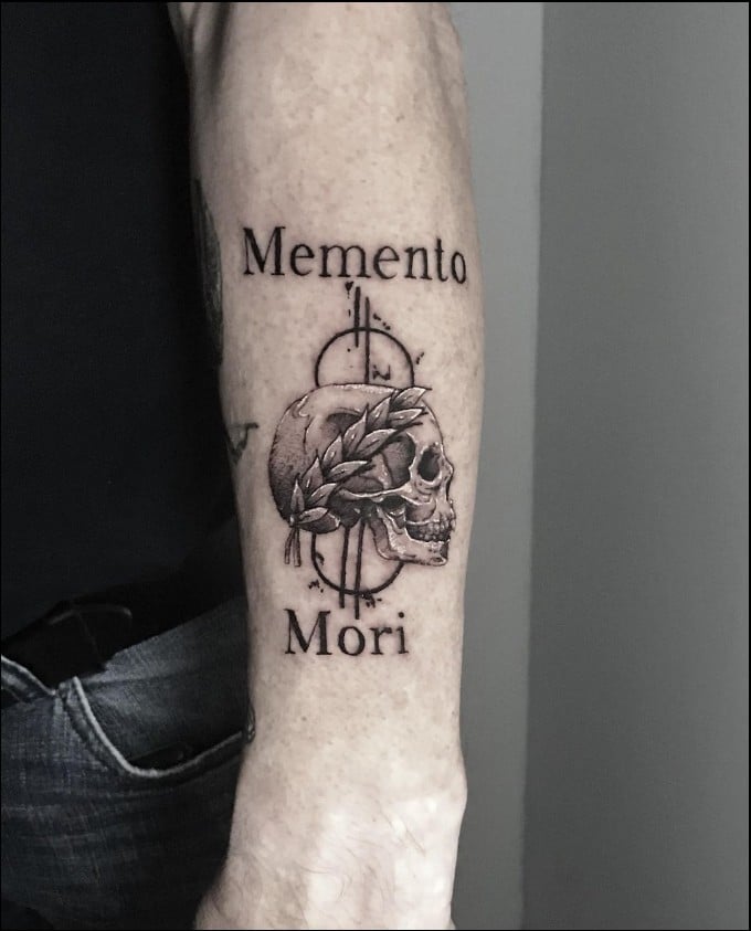 memento vivere memento mori tattoo 