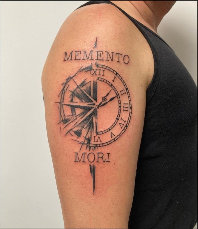 memento mori and memento vivere tattoo