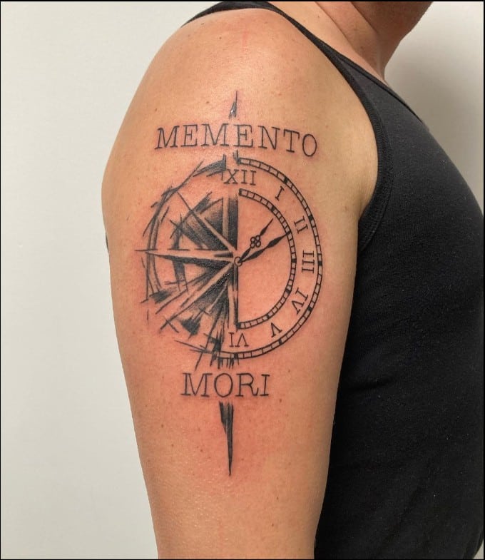 memento mori and memento vivere tattoo 