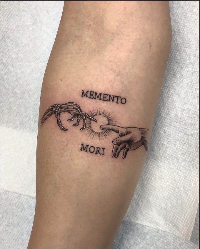 memento mori memento vivere tattoo 