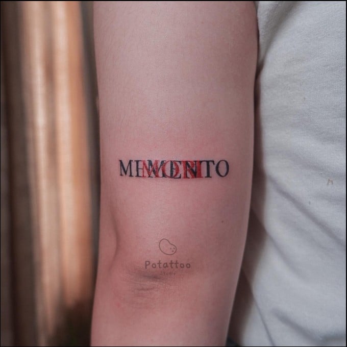 two in one memento mori tattoos