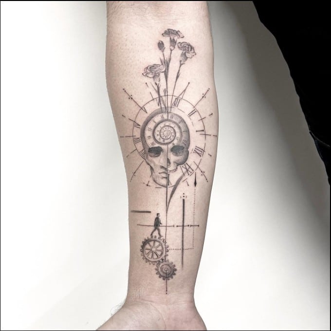 memento mori tattoo gothic