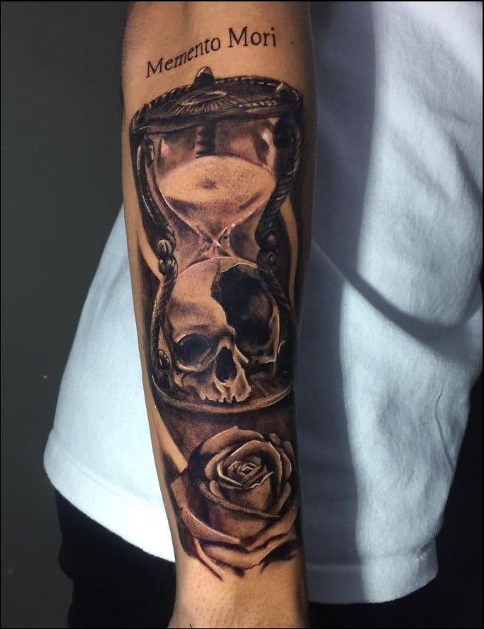 memento mori tattoo old school