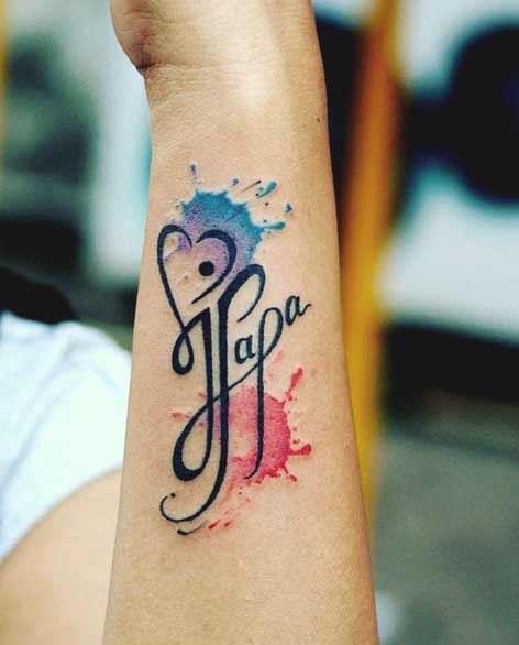 Maa Paa with Heartbeat Tattoo Artist  Ink Heart Tattoos  Facebook