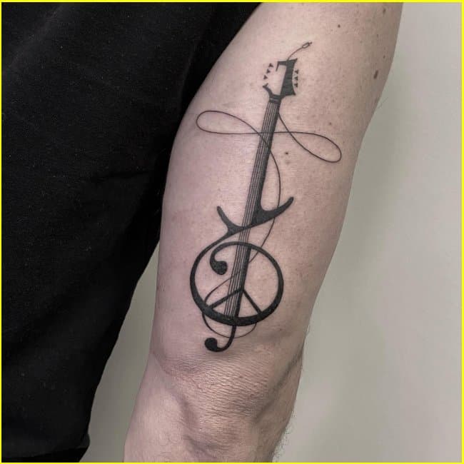 guitar tattoo images